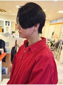 《RIP SOUL》刈り上げなし 黒髪 前下がりセンターパート