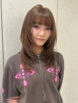 アイトーキョーエス 渋谷(AI TOKYO S)&nbsp;ミルクティーブロンド/ダークブルー/デジタルパーマ/渋谷