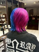 アンドケー 那覇おもろまち店(and K)&nbsp;デザインカラー/ツートンカラー/ブルー×ピンク