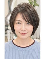 ヘアアトリエ ナイン(hair atelier nine)&nbsp;ダークパープル/ナチュラルショート/夏のヘアアレンジ/福島市