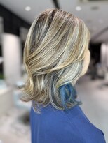 ステア ケース(stair case) 脱白髪染めカラー×インナーカラー