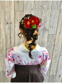 袴や着物のヘアーセットと着付は北区表町ヘアスペースムーンで！