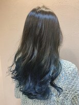 モップアップ(Mop up) ロング×ブルーグリーン