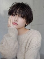 メゾンドイギー(MAISON de IGGY)&nbsp;くしゅっマッシュショート◎カーキグレージュ/簡単スタイリング