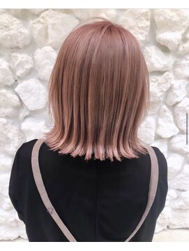 モアナ バイ ヘッドライト 沖縄豊見城店(Moana by HEADLIGHT) Moana【豊見城】#エモピンク#切りっぱなしボブ#大人可愛い