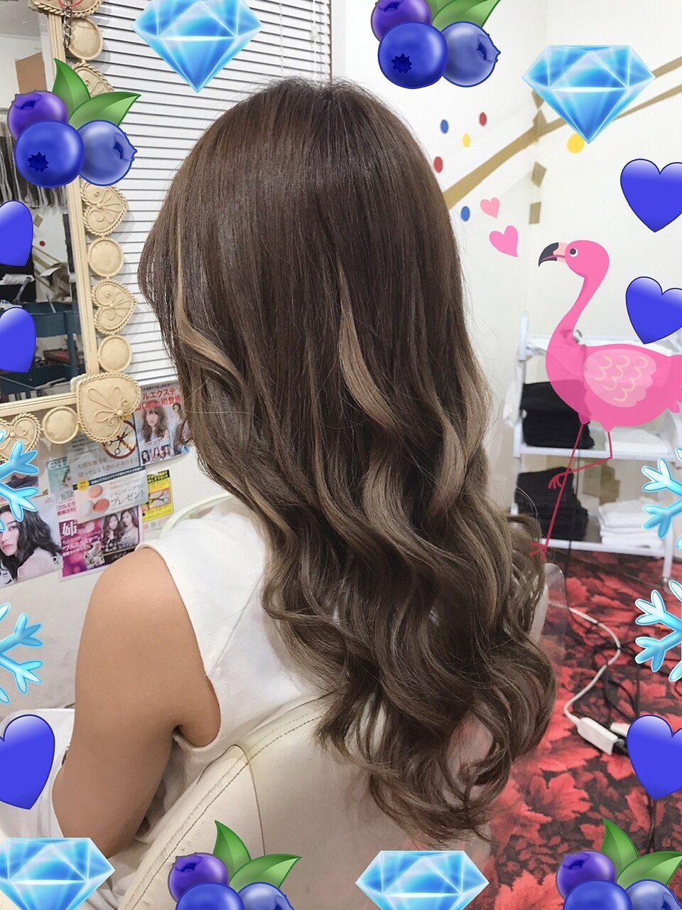 お姉さん#ギャルで#夏モテ#グレージュカラーで#プルエクステ