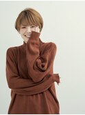 ボブ/カーキグレージュ/マッシュショート/大人かわいい[新宿駅]