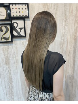 セプトヘア(sept hair) バレイヤージュカラー