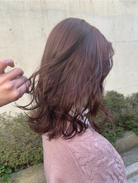 アクアオモテサンドウ(ACQUA omotesando) ＊ブリーチなしチェリーピンクブラウン！暖色系ピンクベージュ