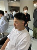 スウィングアップバングジェットモヒカンフェードカットショート