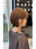 伸ばしかけショートボブ
