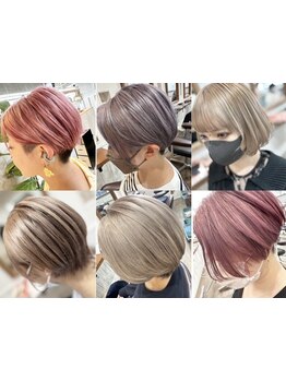 小顔見え◎ショート&ボブで一気に垢抜け*[千葉駅/髪質改善/ブリーチ/ダブルカラー/インナーカラー/学割U24]