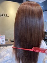イーラヘアー(ERA HAIR) 髪質改善大人セミロングストレートナチュラルブラウンツヤ髪