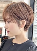 20代30代40代50代耳かけショート前髪なしハンサムショートカット