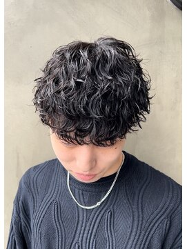 メンズギフト(men's GIFT) 刈り上げツーブロック波巻きスパイラルパーママッシュ