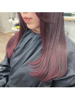 リミットバイアフィナー 大宮店(limit by Afinar) ワインレッド×レイヤーカット