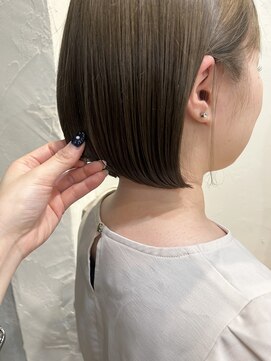 ゴーシェン 津田沼本店(Goshen) ミニボブ×オリーブベージュ