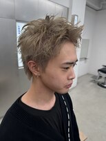 メンズハイトーンカラーミルクティーベージュ