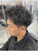 【Lond LOGAN亀井】スパイキーショート　ピンパーマ　メンズ