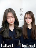 エトワ 新宿(ETOWA)&nbsp;【韓国ヘア】before＆after