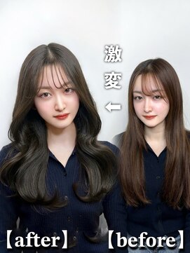 エトワ 新宿(ETOWA) 【韓国ヘア】before＆after