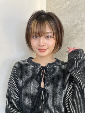 ロンドロゼ 池袋(Lond rose) ♪ミニウルフレイヤーカット顔周り前髪韓国ショートボブ/池袋