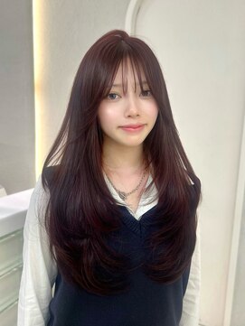 ガガ 心斎橋(GAGA) 小顔◎ミニウルフ/ホワイトグレージュ/髪質改善/ハイトーン