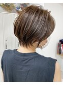 大人ショートボブ丸みショートカットマッシュショート/北千住