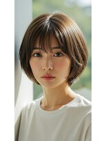 ライクバイコトナ 越谷(RIKE by kotona)&nbsp;ショートボブ髪型20代30代40代50代前髪あり前髪なし面長丸顔越谷