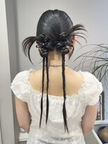 オーセンヘア(AUTHEN.HAIR)&nbsp;お呼ばれアレンジ◎ カチモリツインアレンジ