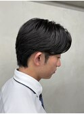 メンズセンターパート曲がる縮毛矯正