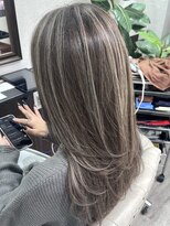 ベルヘアーデザイン 堺東(Belle hair Design)&nbsp;ハイライトレイヤーカットイルミナカラー20代30代40代堺東
