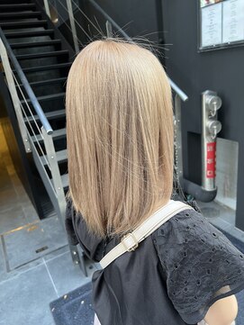 シュリット(schritt) ハイトーンベージュ/ロブ/ハイトーンカラー/ベージュ/渋谷SERA