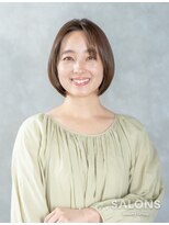 サロンズ 東大阪布施店(SALONS) 朝ラク美フォルムボブ/白髪ぼかし