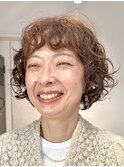 ショートボブパーマ/ショートパーマ/外国人風パーマ