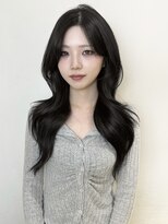 アクシス 栄店(`AXIS)&nbsp;平田/ワンホンレイヤー/ミルクティーブロンド/ダークブルー/栄