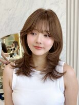 アフロートリノ(AFLOAT Leino)&nbsp;朝3分で簡単かわいい◎韓国ミディアムレイヤー
