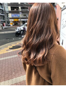 フロート 小阪店(float) プラチナブラウン_ココアブラウン,フリンジウェーブ