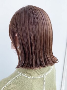 ガーデントウキョウ(GARDEN Tokyo) 【GARDEN荒井夏海】プツッと外ハネボブ×ピンクベージュ