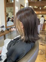 リアンヘアデザイン(Lian hair design) ほんとにフリンジだけカラー。