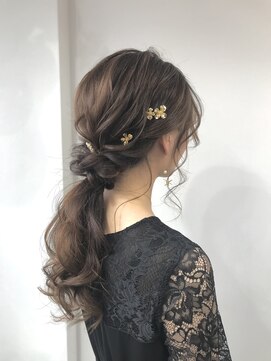 ファースト 祇園本店(first) 【ヘアセットサロンfrst】ルーズローポニーテール♪