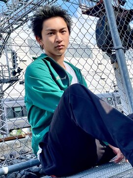 クレスト 近江八幡店(CREST) マッシュツーブロックメンズパーママッシュウルフメンズカット