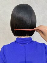 ゼスト パーク(ZEST PARK)&nbsp;切りっぱなしボブ ボブヘア 透明感グレーカラー 【宮坂 紅】