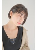 大人かわいい耳かけショートボブ透明感地毛風カラー/イメチェン