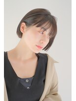 ガリカ 横浜(Gallica) 大人かわいい耳かけショートボブ透明感地毛風カラー/イメチェン