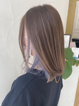 エルビーエル(LBL) インナーカラーonバイオレット