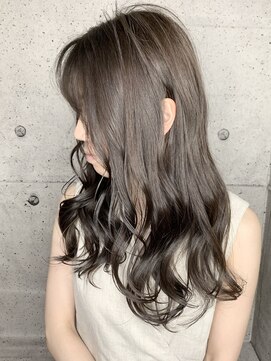 オリンテ バイ レシッド 表参道(orente by rcid) orente 表参道斜めバング×シルキーミルクティーベージュ