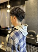 ツーブロック×ツイストスパイラル