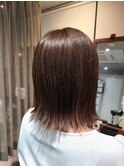 大人美人くびれヘア艶感結べるボブうる艶髪レイヤーカット