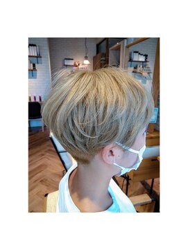 ヘアーショップ エヌアンドエー 越谷店(hair shop N&A) 大人ショート#7 大人かわいいハイトーンクールボブ/マッシュ